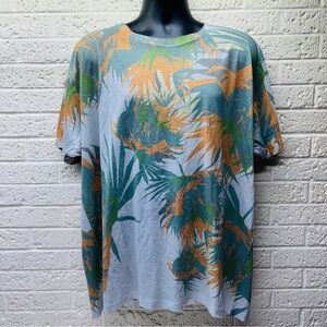 NWT‼ VNDL Vandal Collective 2XL Tropical Floral All-Over Grapic Print Tee •READ‼